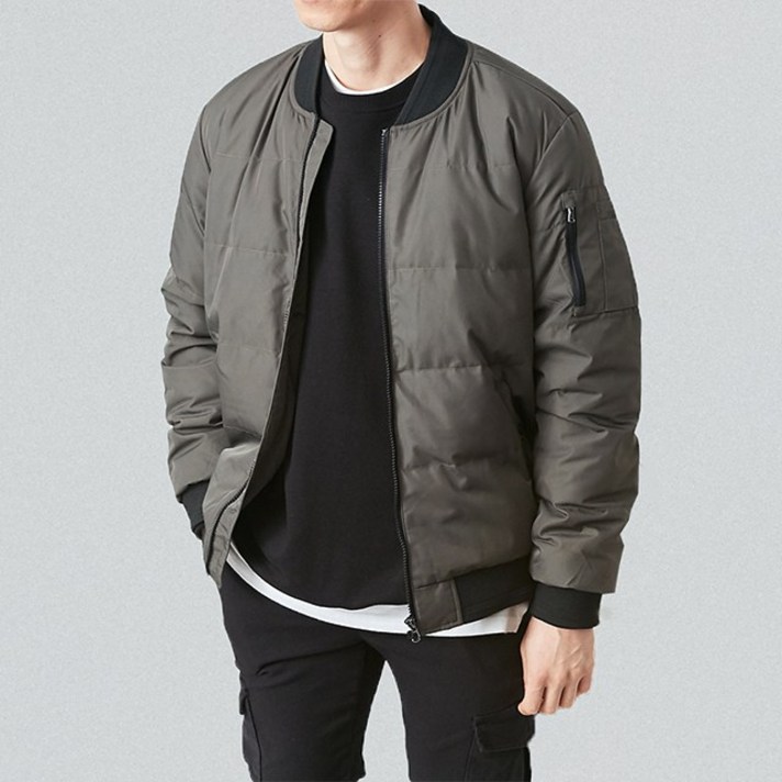 넛지어패럴 항공점퍼 워터프루프 남자 블루종 덕다운 오리털 빅사이즈 패딩 ( 110까지 )