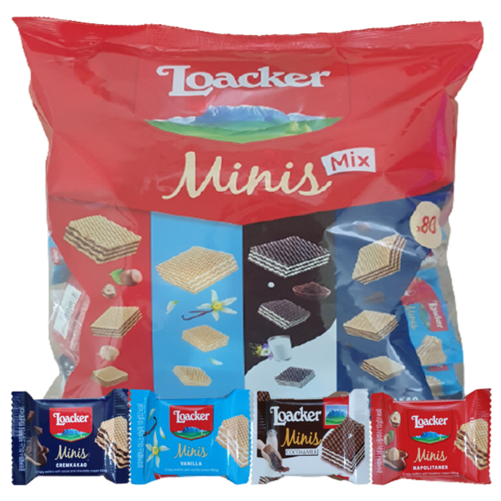 로아커 미니 웨하스 800g [ 4가지맛 바닐라+ 크림카카오+ 나폴리타너 +코코아 앤 밀크 ]