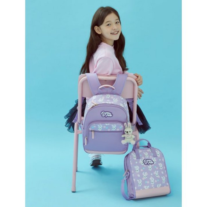 라이트 퍼플 패턴 빙키 책가방 (BI11D4G05V)