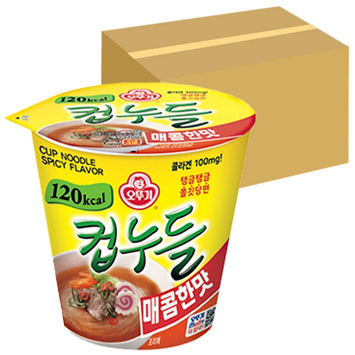 오뚜기컵누들 매콤한맛 작은컵, 40개
