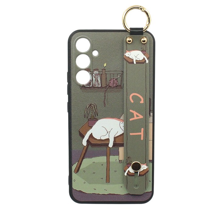 신서엔코 갤럭시S21케이스 갤럭시S21플러스케이스 갤럭시S21울트라케이스 Galaxy Phone Case SCS1533 일러스트 핸드 스트랩 케이스