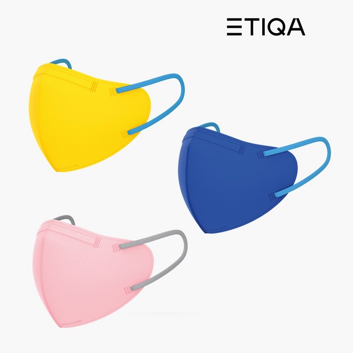 에티카 키즈 에어라이트 라운드베이직 마스크 소형 10매 / 3컬러, 핑크