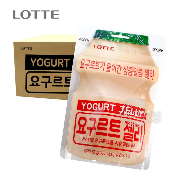 요구르트젤리83g 24입 젤리 사탕 캔디 야구르트, 대용량으로빠방하게, H65-[박스]요구르트젤리83g 24입