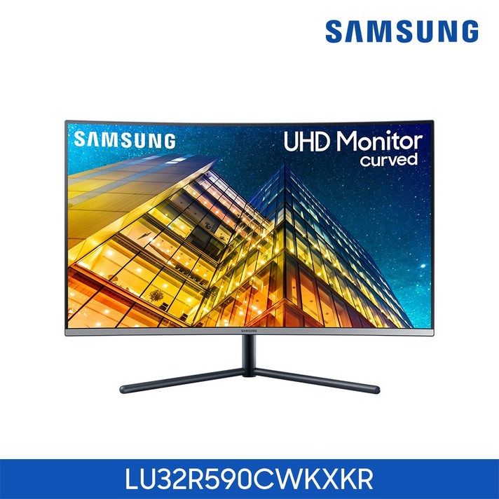 삼성전자 80cm UHD 커브드 모니터, LU32R590CWKXKR