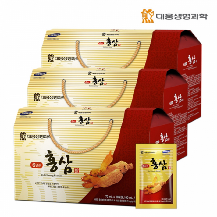 [대웅생명과학] 6년근 홍삼 (70mlX30포)-3세트