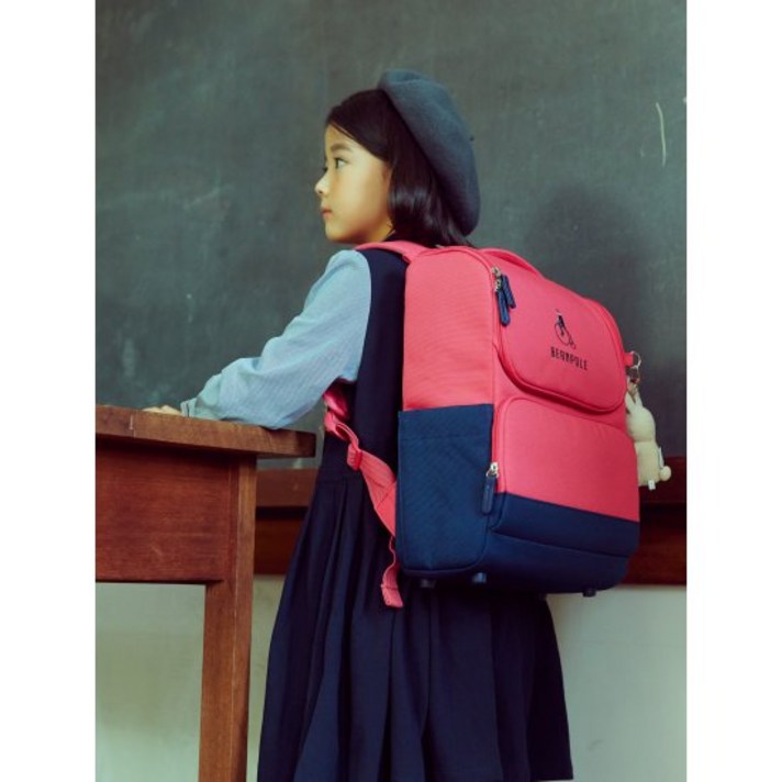 핑크 코어 솔리드 책가방 (BI11D4U01X)