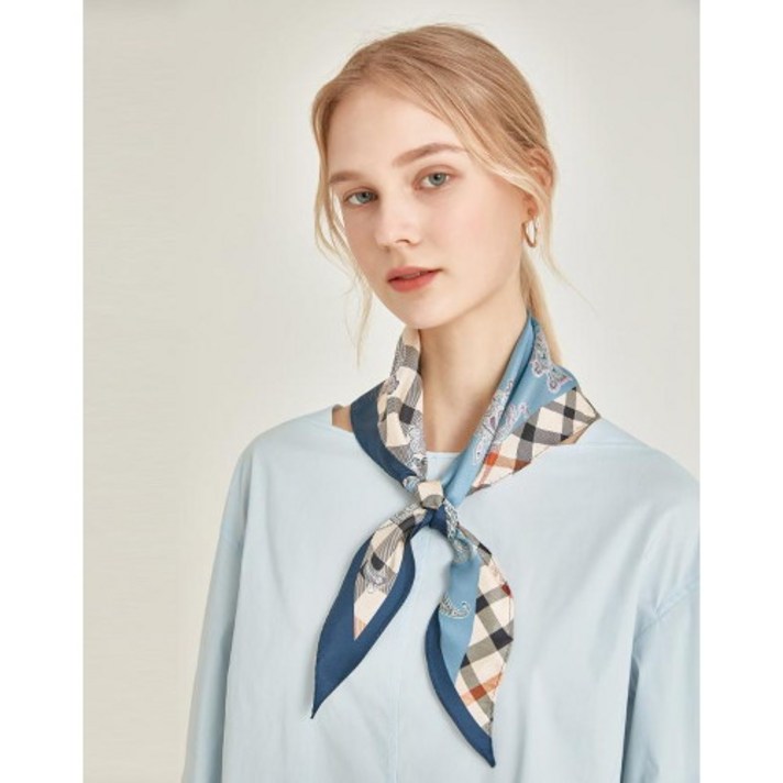 닥스 레이디스 프린트 실크 스카프 DLSC1B301B1