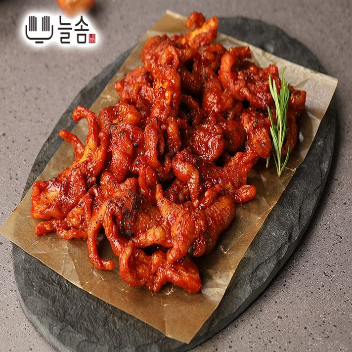 늘솜 양념 뼈없는 무뼈 닭발 400g 국내산 닭고기 캠핑 안주 밀키트, 늘솜 무뼈닭발 400g
