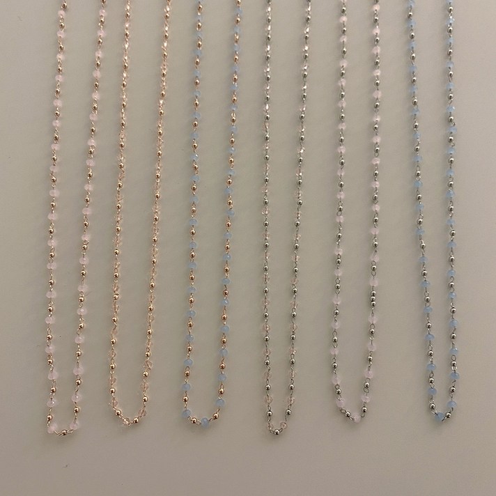 비즈 구슬 볼 믹스 마스크 스트랩 목걸이 안경줄