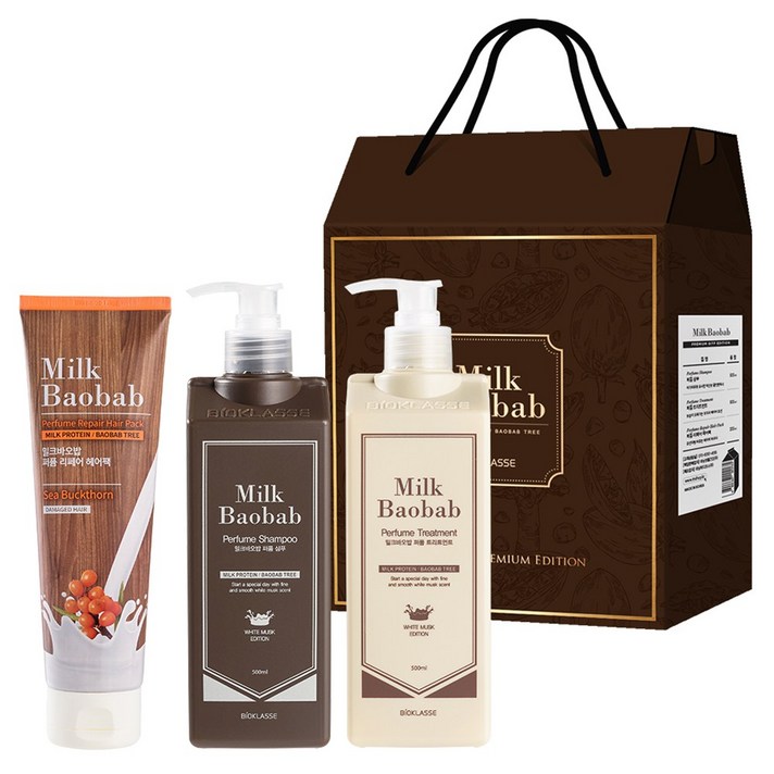 밀크바오밥 헤어케어 3종 세트 1호, 8세트