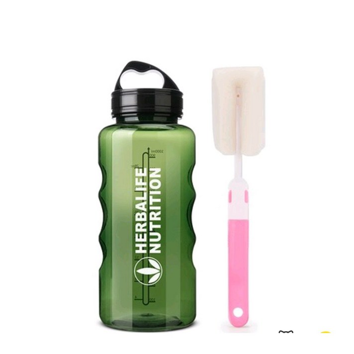 허벌라이프 물통 + 세척솔, 물통(그린), 세척솔(랜덤 발송), 1000ml
