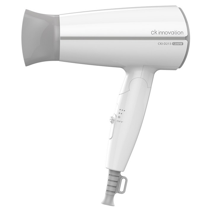 CKI 가정용 접이식 헤어 드라이어 CKI-D213 1200W, 화이트