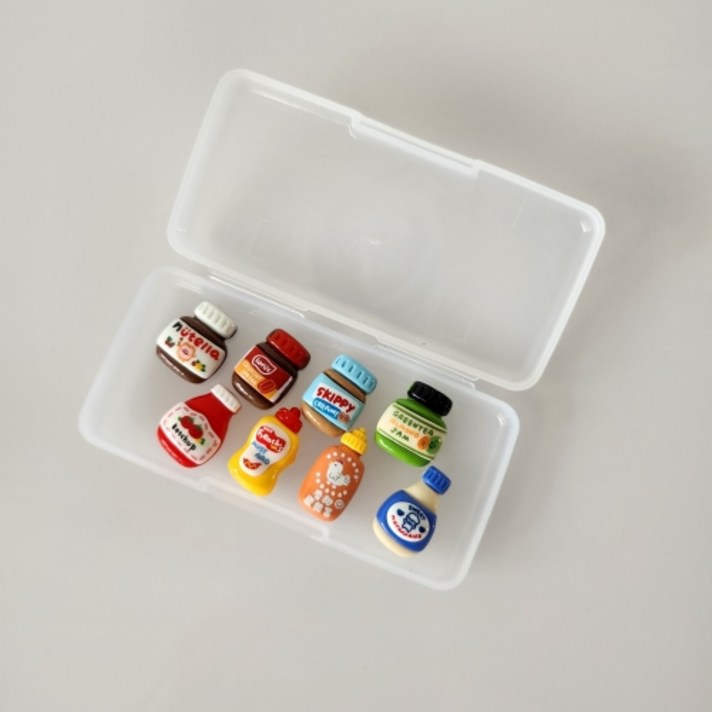  마그네틱 소스 잼 미니어처 귀여운 냉장고 자석 8p세트 