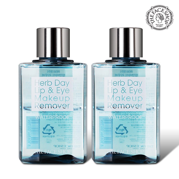 더페이스샵 (1+1) 허브데이 립앤아이 리무버 워터프루프 130ml, 2개