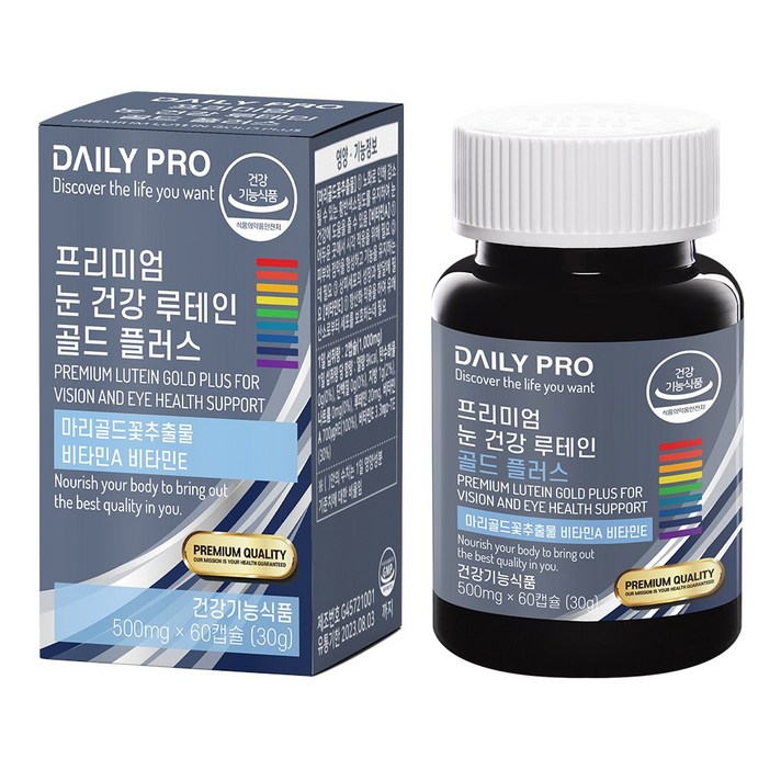 데일리프로 프리미엄 눈 건강 루테인 골드 플러스, 1개, 500mg/30g/60캡슐
