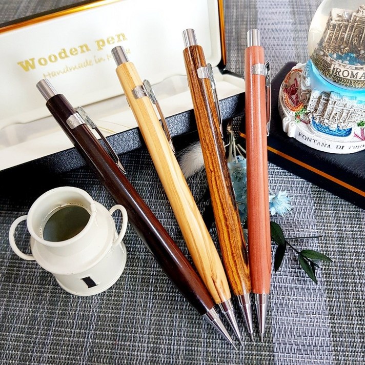 친환경 우드샤프 제도샤프 [무료각인]선물용펜 학생샤프 우드펜 졸업선물, 0.7mm