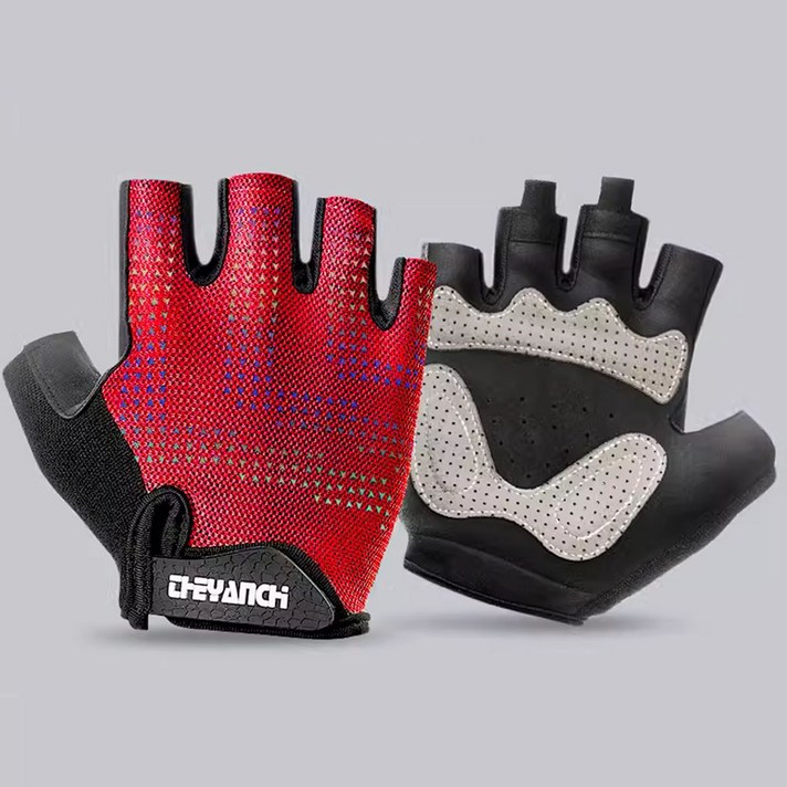 요서요율 자전거 헬스 아웃도어 손보호 장갑, 레드