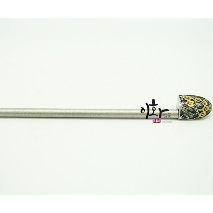 이화 한국무용 한복 머리장식 사군자비녀 금꽃