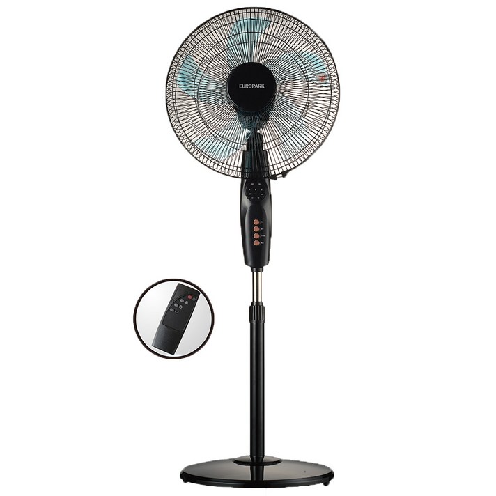 유로파크 16형 업소 거실용 스탠드형 리모컨 선풍기