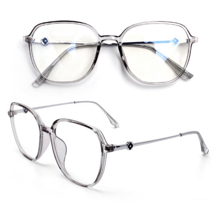 그대로착용 JB9 Elegant 3컬러 블루라이트차단 안경 투명테 오버사이즈 고급 뿔테