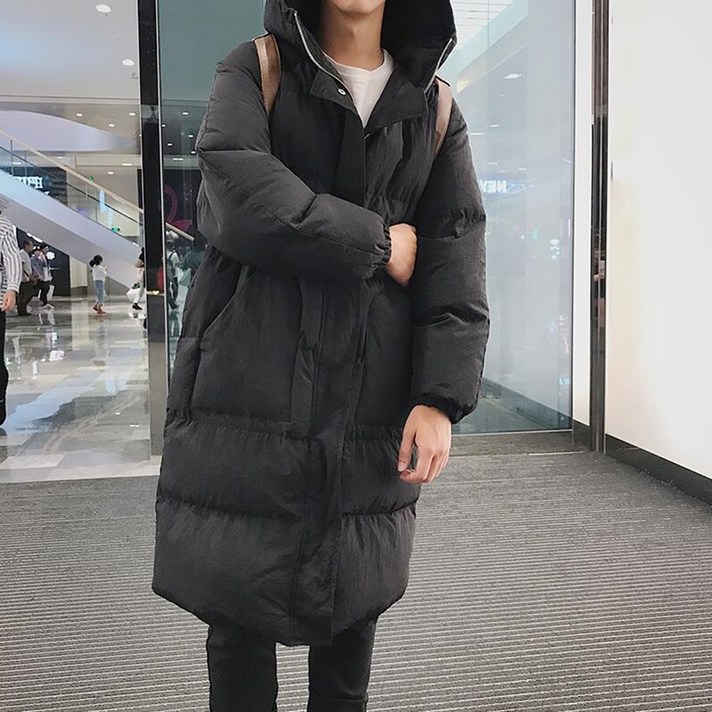 kirahosi 모던 롱 패딩 남성 웰론 점퍼 오버핏 282호+ 덧신 증정 ADikz8s7