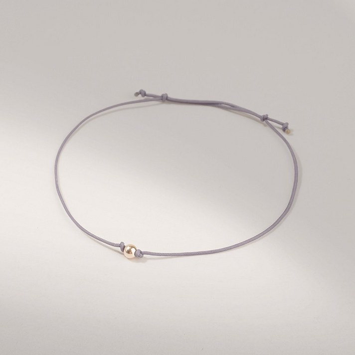 쥬넬 14K 심플 볼 소원 매듭 우정 실팔찌(5 color)