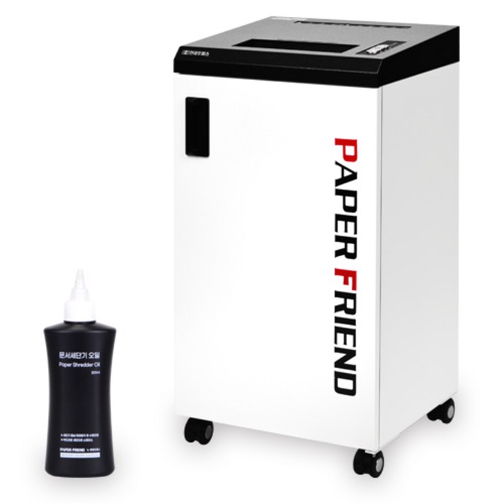 현대오피스 페이퍼프랜드 국산 대형 문서세단기 PK-4230K+세단기오일 20매세단 55L 사무실파쇄기 자동절전기능, 단품