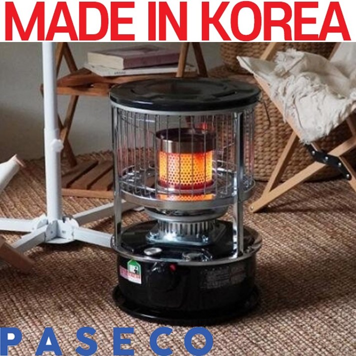 파세코 석유 스토브 BK 캠핑용 유리심지 기름난로 국산정품 석유난로 등유히터