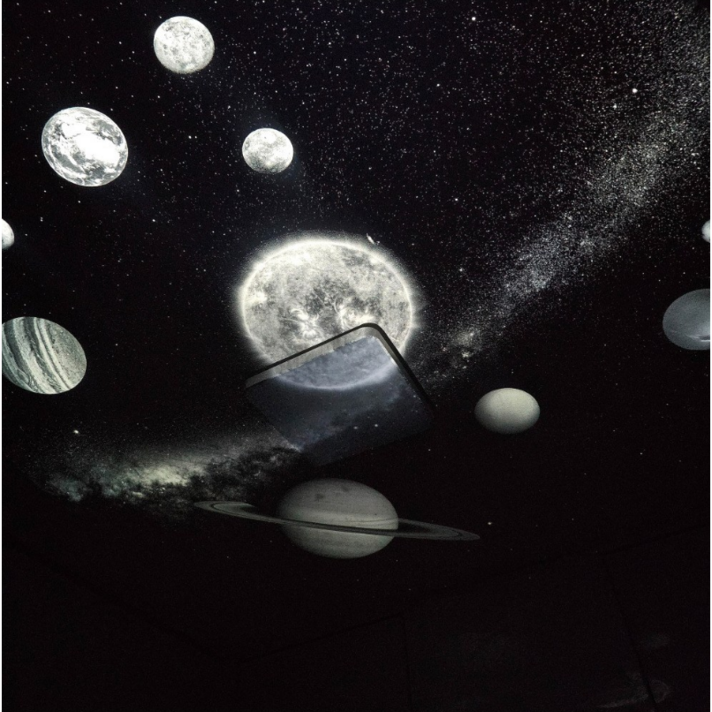 글루시 UFO드림프로 오로라 우주 은하수 달 별 우주인 프로젝터 우주인 무드등 조명 집들이선물 지민, white