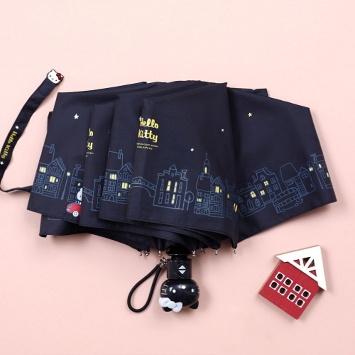 헬로키티 별헤는밤 3단자동우산