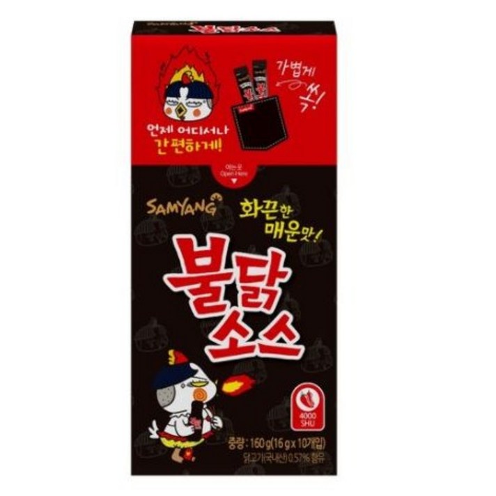 삼양식품 삼양 불닭소스 스틱 16g 10개입, 50개