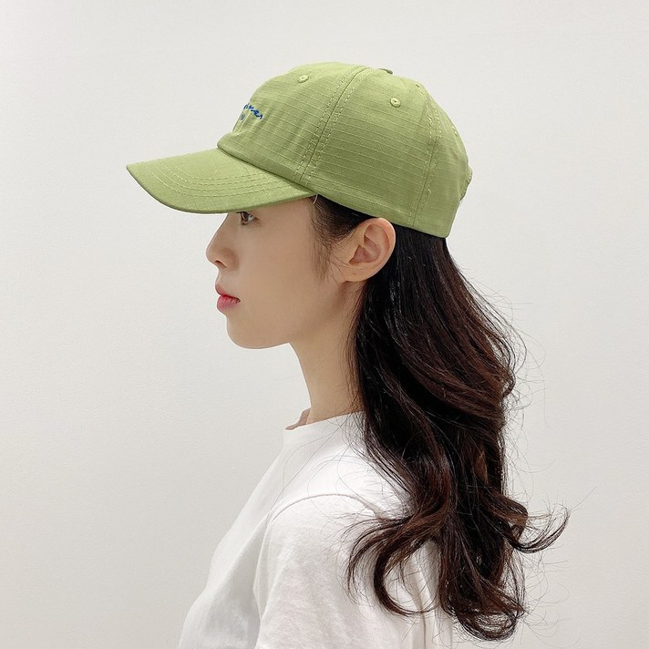 [5color] 영문 자수 필기체 볼캡 야구모자 사계절 남녀공용 캐주얼 면 모자