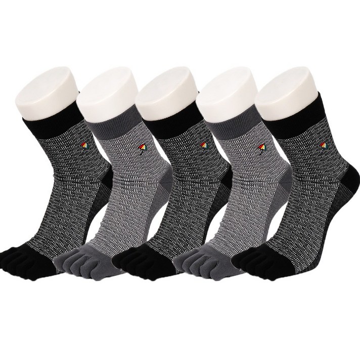 아놀드파마 남성용 한지 중목 발가락양말 5켤레 AP5223