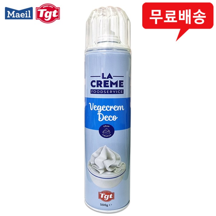 베지크렘데코 휘핑크림 스프레이 500gx2개/생크림