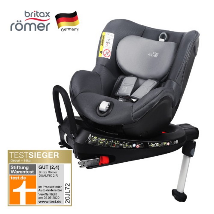 [브라이텍스]듀얼픽스2_스톰그레이_회전형카시트[ISOFIX]