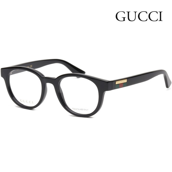 구찌 안경테 GG0769O 001 명품 라운드 뿔테 블랙 삼선 패션