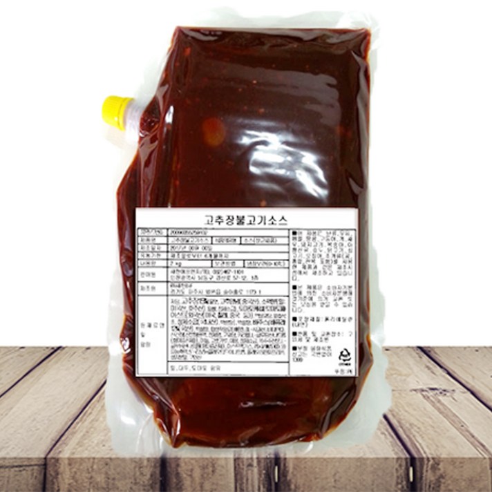 새한 고추장불고기소스 2kg [한국물] 고깃집전문점빨강양념 숯불연탄고추장불고기양념, 1봉