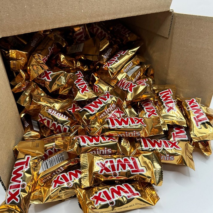  트윅스 미니 초코바 대용량 간식용 초콜릿 x 60봉, 60개 