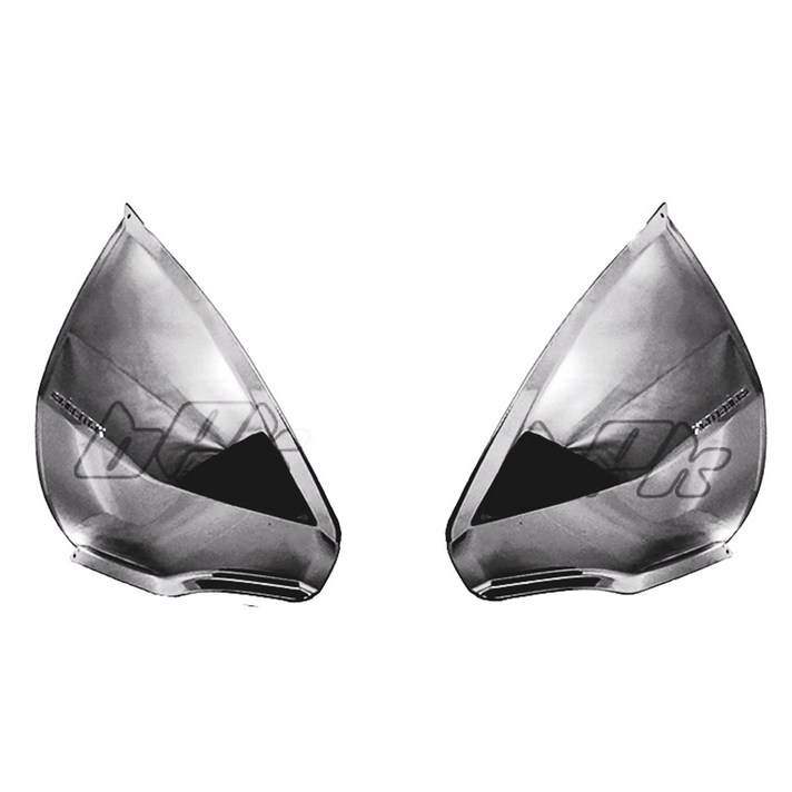 BPK 혼다 PCX 21 23 24년 사이드바이저세트 다크 메탈크롬 방풍 무릎 바람막이 보호 커버, 1세트