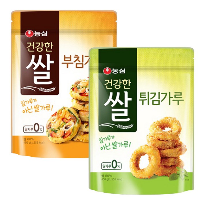 농심 건강한 쌀가루 450g X 2개(부침가루+튀김가루)