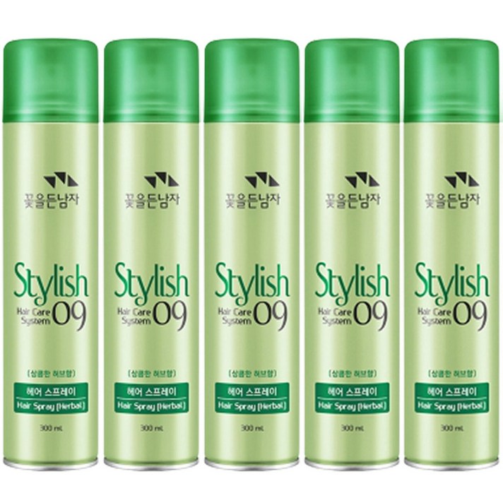 꽃을든남자 헤어스프레이 상큼한허브향, 300ml, 5개