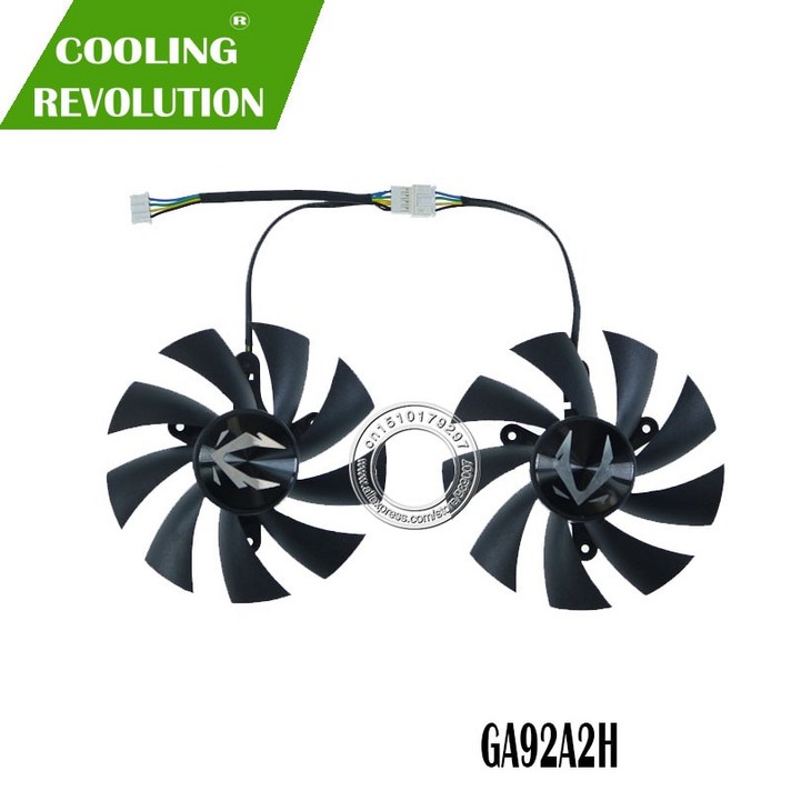 87MM GA92A2H DC12V 0.40A 4PIN 그래픽 팬 ZOTAC 게임용 GeForce RTX 2060 SUPER MINI RTX 2060 6/AD-L420909, One Color, One Size