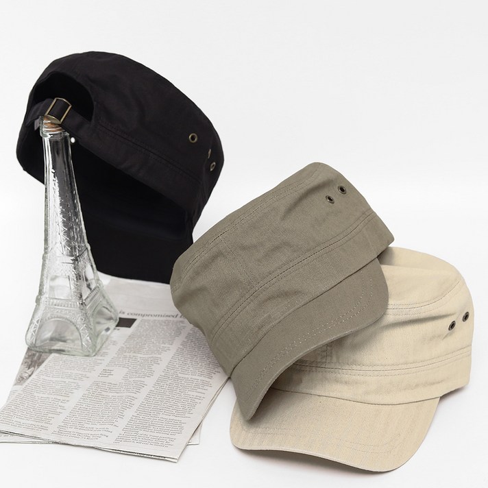 빅사이즈 군모 남녀공용 소두효과 아일렛 군모 큰모자