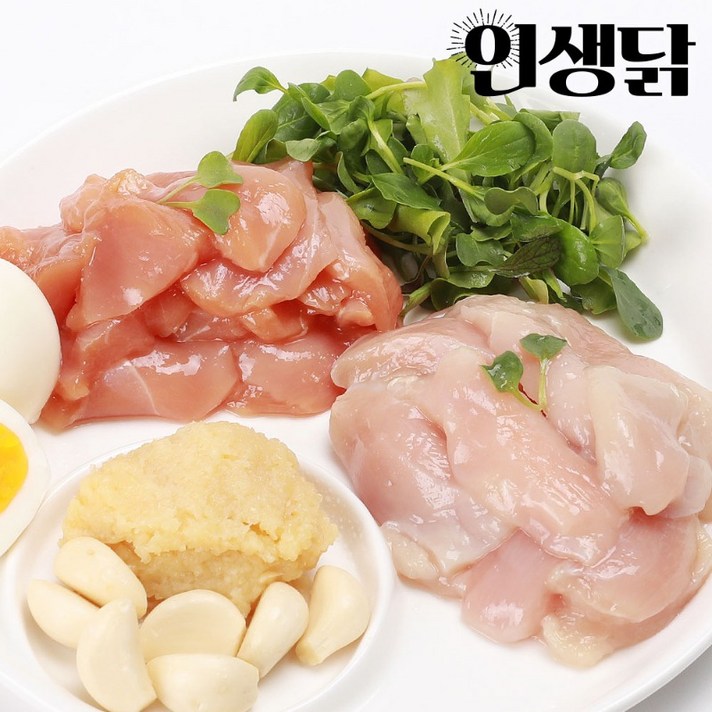 인생닭 저염 숙성 생닭가슴살 슬라이스 200g 30팩, 마늘맛 15개 + 갈비맛 15개