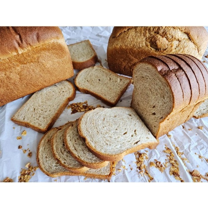 줄서는 빵집 통밀식빵 통밀빵 유기농100% 비건 저염식 다이어트 당뇨, 570g, 1개