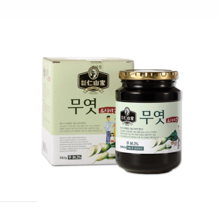 인산가 (주)인산가 정품 무엿 프리미엄 582g 1박스/2박스/4박스 + 홍삼애크런치(49g), 4박스