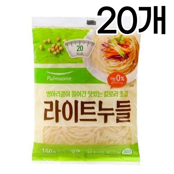 [풀무원] 병아리콩 라이트누들 곤약 면 150g x 20개 다이어트 박나래 미역국수