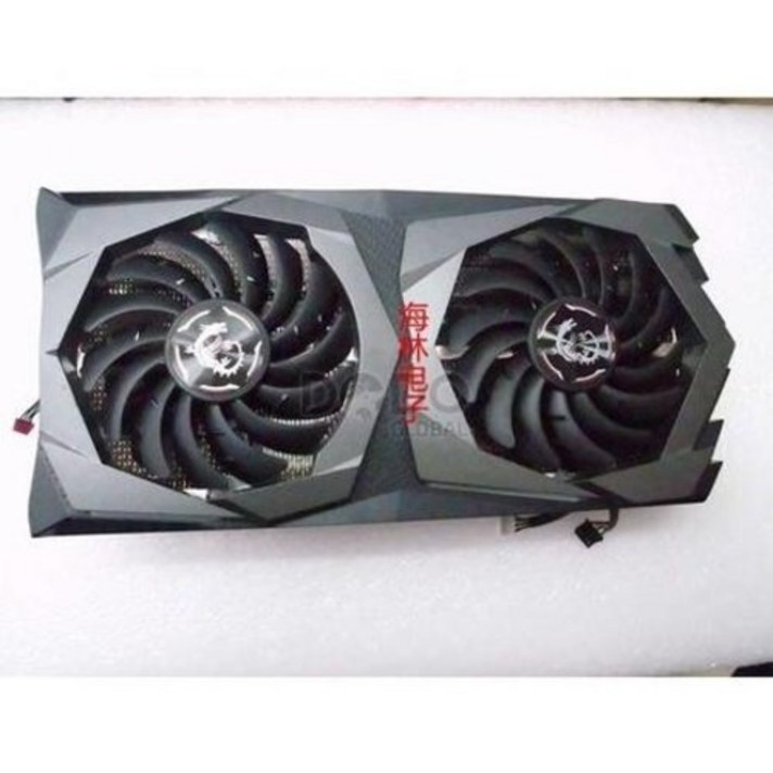 MSI GeForce RTX 2060 용 슈퍼 게임 X 그래픽 비디오 카드 쿨러 팬 (방열판 포함)/AD-L418797, One Color, One Size