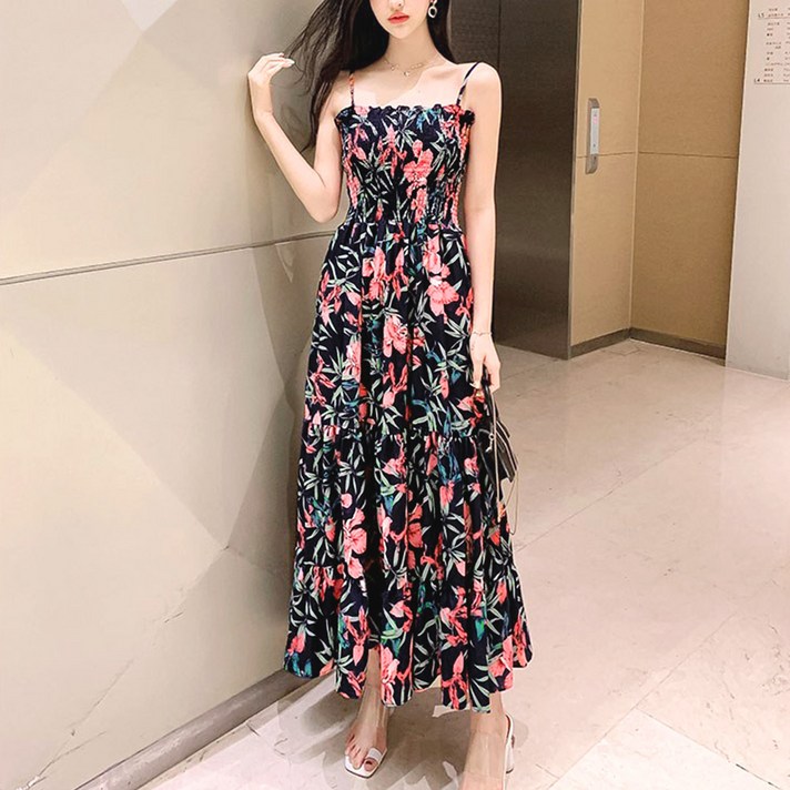 이노뱅크 여름 비치원피스 롱 나시 뷔스티에 민소매 플라워 맥시 스모크 휴양지룩 바캉스 비치웨어 빅사이즈 HC426 INO025A 이노뱅크 여름 비치원피스 롱 나시 뷔스티에 민소매 플라워 맥시 스모크 휴양지룩 바캉스 비치웨어 빅사이즈 HC426 INO025A