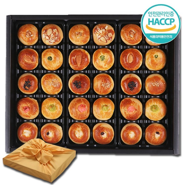 IONE 만쥬30구 고급선물세트 만주 화과자 추석선물 다과세트 앙금빵 간식 한가위, 1box